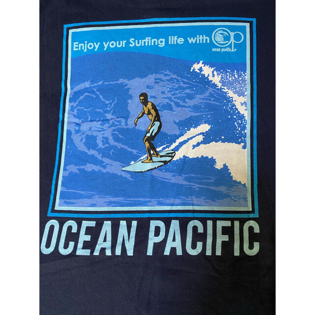 OCEAN PACIFIC(オーシャンパシフィック)の希少 新品 ocean pacific pocket t shirt NAVY メンズのトップス(Tシャツ/カットソー(半袖/袖なし))の商品写真