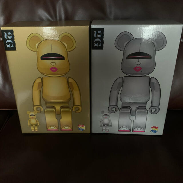 ベアブリックBE@RBRICK SORAYAMA × 2G SILVER GOLD セット