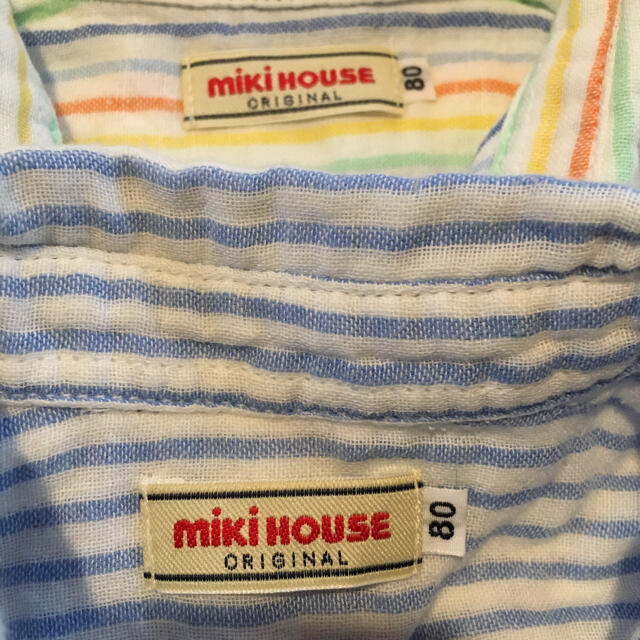 mikihouse(ミキハウス)の80cm  ミキハウス  シャツ　2枚セット キッズ/ベビー/マタニティのベビー服(~85cm)(Ｔシャツ)の商品写真