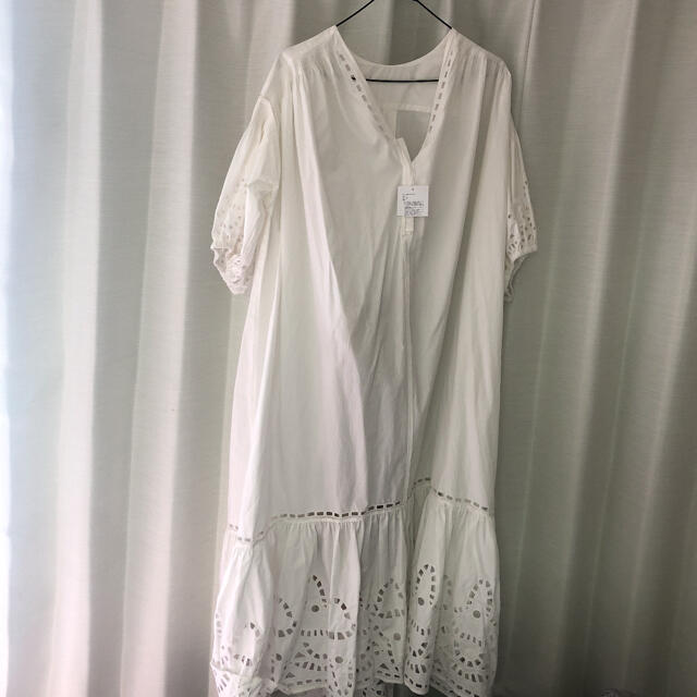 アダムエロペ 白 レース ワンピース ロング トゥモローランド