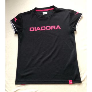 ディアドラ(DIADORA)のディアドラ テニスウェア Tシャツ レディース Lサイズ ブラック(ウェア)