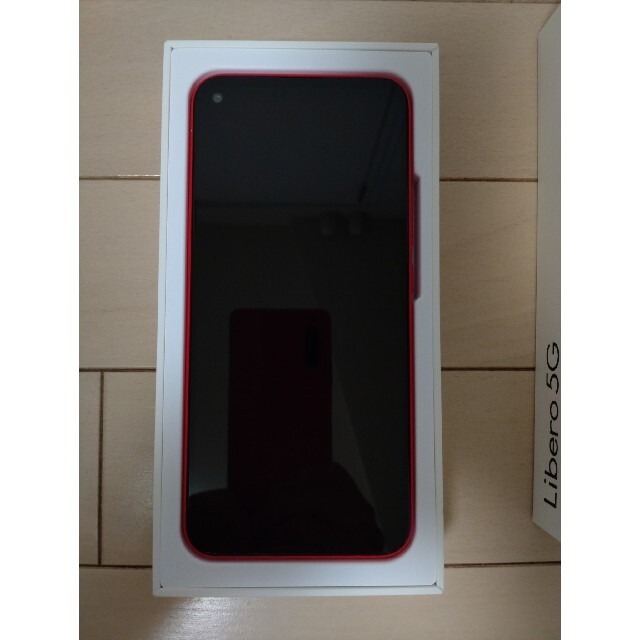 ZTE(ゼットティーイー)のY!mobile  Libero リベロ 5G 新古品 レッド 赤 simフリー スマホ/家電/カメラのスマートフォン/携帯電話(スマートフォン本体)の商品写真