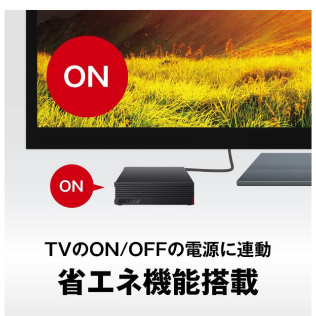 BUFFALO外付けHDD4TBブラック HD-LD4.0U3-BKA 4