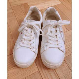 ルコックスポルティフ(le coq sportif)のルコック　スニーカー　23.0cm  ホワイト／シルバー(スニーカー)