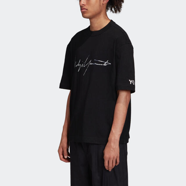 Y-3 M DISTRESSED SIGNATURE SS TEE