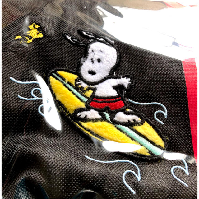 PEANUTS(ピーナッツ)のスヌーピー ＆ウッドストック　スクエアリュック　黒色　新品　未開封　SNOOPY レディースのバッグ(リュック/バックパック)の商品写真