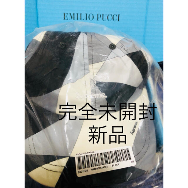 一時的！Supreme Emilio Pucci 6-Panel black 黒帽子