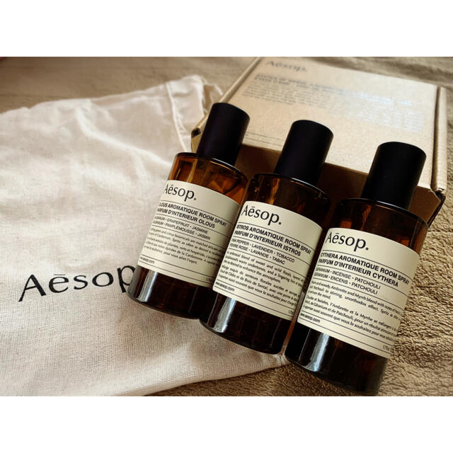 Aesop(イソップ)のAesop完売品イソップルームスプレートリオ コスメ/美容のリラクゼーション(アロマスプレー)の商品写真