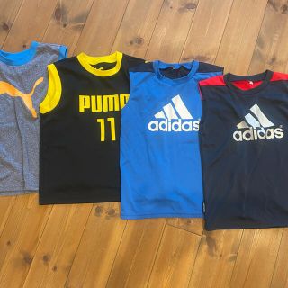 アディダス(adidas)の子供用　ジュニア　タンクトップ　４枚セット　130(Tシャツ/カットソー)