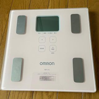 オムロン(OMRON)の美品⭐︎オムロン 体重・体組成計 カラダスキャン ピンク HBF-214-PK(体重計/体脂肪計)