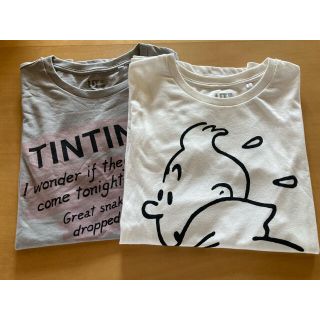 ユニクロ(UNIQLO)のユニクロUT  タンタンの冒険　レディースL(Tシャツ/カットソー(半袖/袖なし))