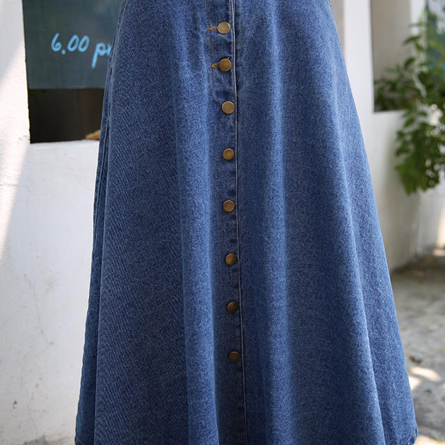 ❤︎残りわずか❤︎デニム ロングスカート レディースのスカート(ロングスカート)の商品写真