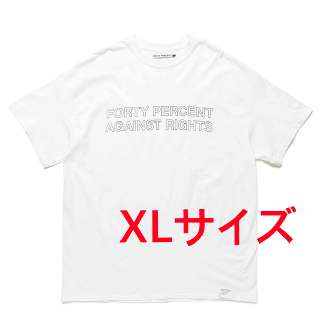 【新品未使用タグ付き！】FPAR  半袖白Tシャツ XLサイズ オンライン完売品