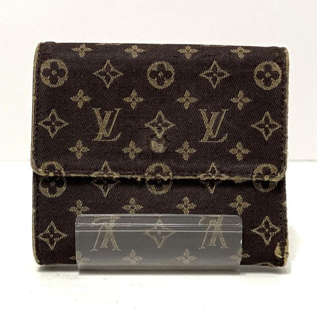 LOUIS VUITTON(ルイヴィトン)のルイヴィトン Wホック財布 M95233 エベヌ レディースのファッション小物(財布)の商品写真