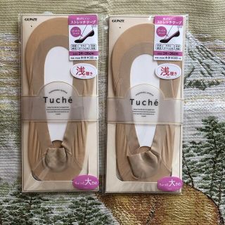 グンゼ(GUNZE)のGUNZE  Tuche  フットカバー　浅履き　24〜26cm  2足セット(ソックス)