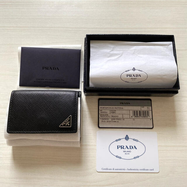 ファッション小物PRADA プラダ 三つ折り 財布 正規品