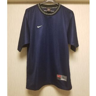 ナイキ(NIKE)のnike メッシュ　ネイビー　tシャツ　L(Tシャツ/カットソー(半袖/袖なし))