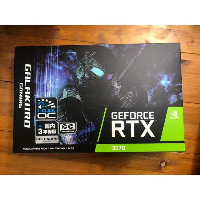 新品送料込 玄人志向 GG-RTX3070-E8GB/OC/DF2GDDR68GB搭載ポート