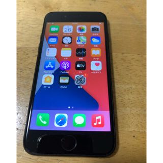 アイフォーン(iPhone)のiPhone7 128GB ブラック SIMロック解除済(スマートフォン本体)