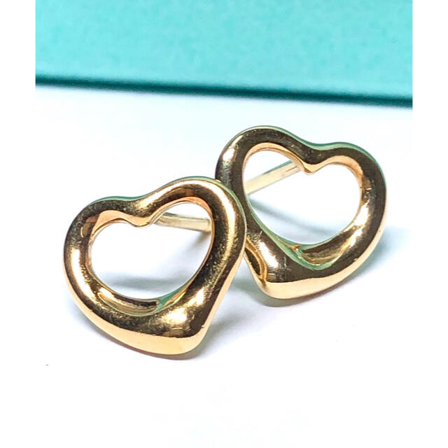 TIFFANY&Co ティファニー 750 オープンハート スタッド ピアス 限定