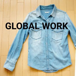 グローバルワーク(GLOBAL WORK)のグローバルワーク　デニムシャツ　Mサイズ　クーラー対策・冷房対策(シャツ/ブラウス(長袖/七分))