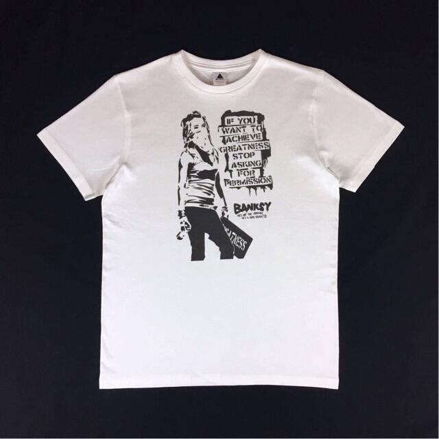 【BANKSY】新品 バンクシー グラフィティ スプレー ガール Tシャツ