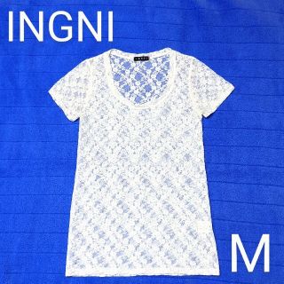 イング(INGNI)のイング INGNIトレンド シースルー シャツ M レディース(Tシャツ(半袖/袖なし))