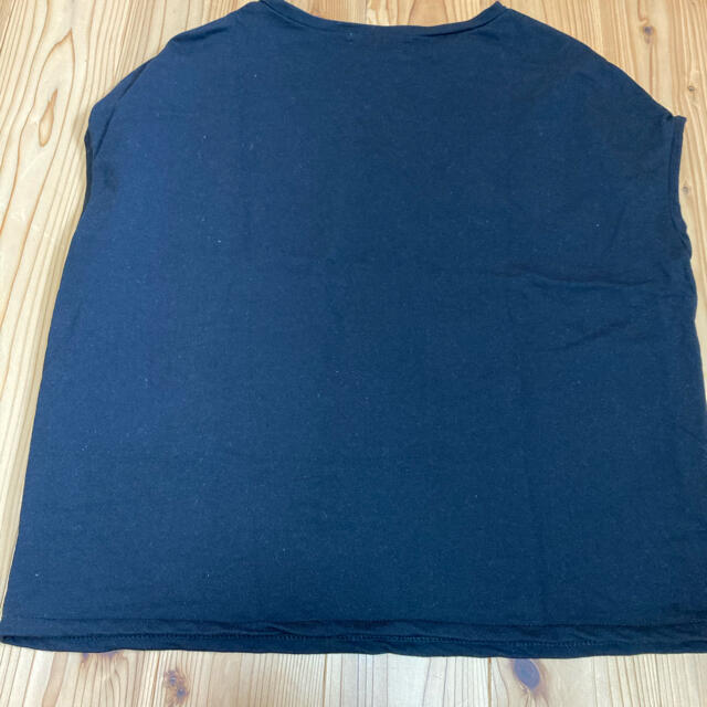 PLST(プラステ)のブルスカ様専用アウターサンセットロゴTシャツ　黒 レディースのトップス(Tシャツ(半袖/袖なし))の商品写真