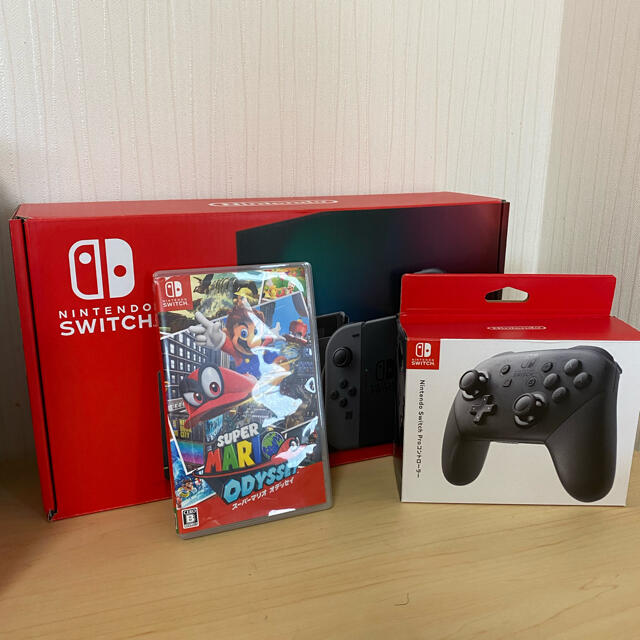 Nintendo Switch - 任天堂 Switch 本体 グレー プロコントローラー