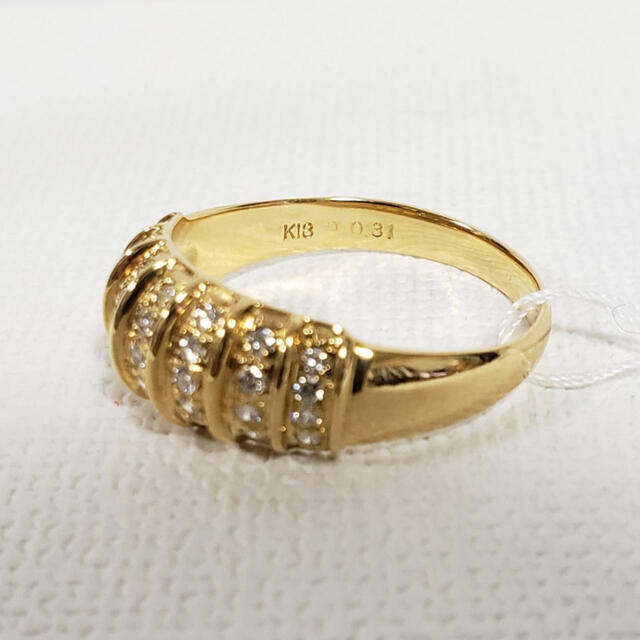 K18台♢天然ダイヤモンドリング(0.31 CT) レディースのアクセサリー(リング(指輪))の商品写真