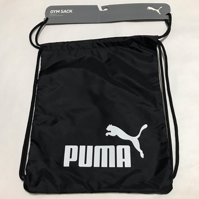 新品ジムサック ナップサック　プーマ　PUMA ブランド　ブラック　 メンズのバッグ(バッグパック/リュック)の商品写真