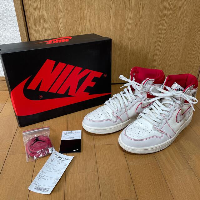 AIR JORDAN 1 RETRO HIGH OG SAIL / RED