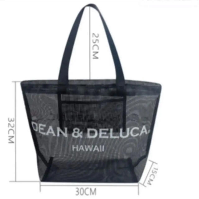 DEAN & DELUCA(ディーンアンドデルーカ)の■DEAN&DELUCA　メッシュトートバッグ　ハワイ　ブラック レディースのバッグ(トートバッグ)の商品写真