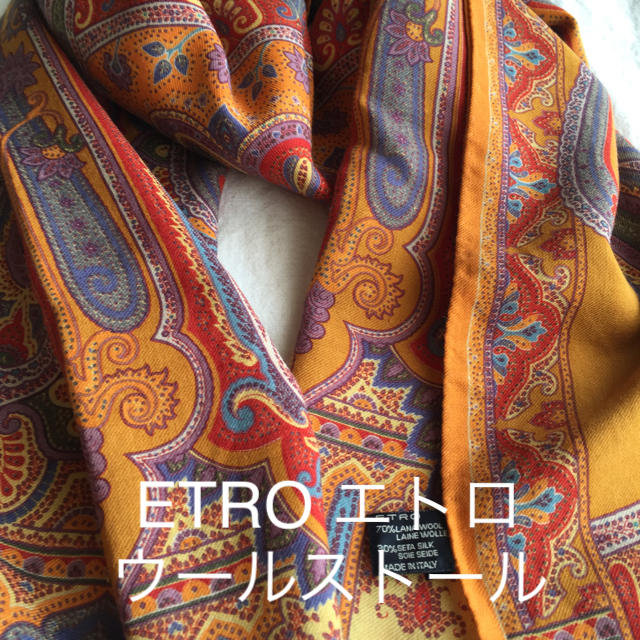 ETRO(エトロ)のETRO エトロ ウールストール 上質素材♡ レディースのファッション小物(ストール/パシュミナ)の商品写真