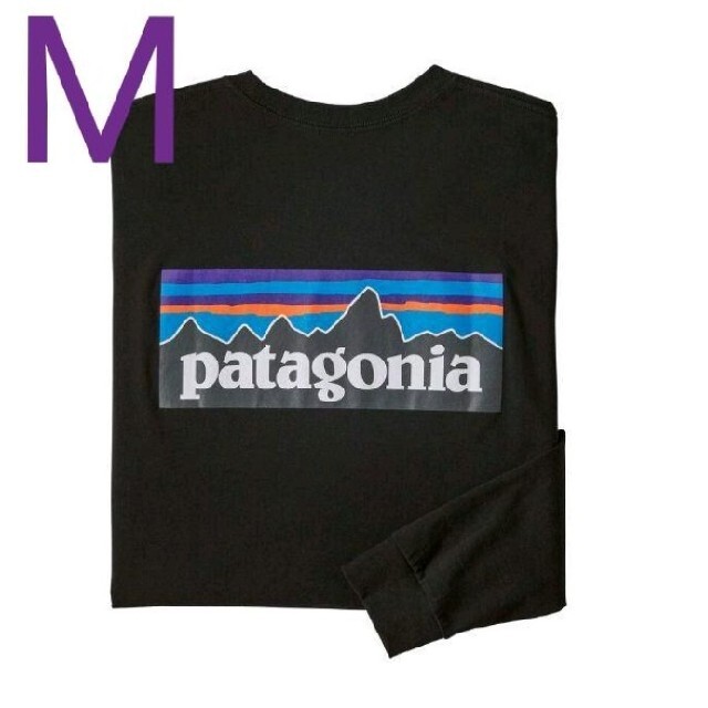 Mサイズパタゴニア ロングスリーブ tシャツ P-6ロゴ レスポンシビリティー
