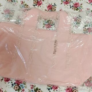 ピーチジョン(PEACH JOHN)のPEACH JOHN　ピンクトートバッグ　レース(トートバッグ)