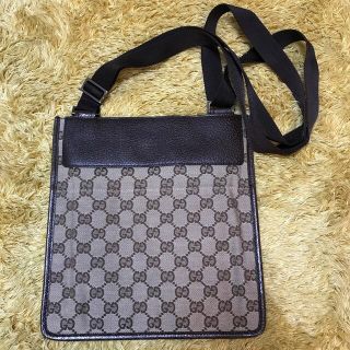 グッチ(Gucci)の【未使用】GUCCI グッチ ショルダーバッグ　GGロゴ　キャンバス(ショルダーバッグ)