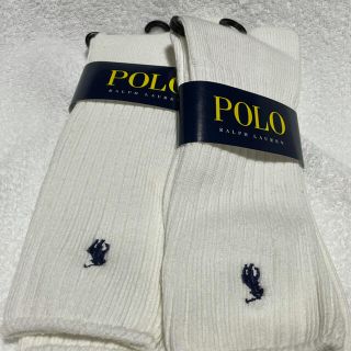 ポロラルフローレン(POLO RALPH LAUREN)のPOLO ポロ　ラルフローレン　メンズ靴下　白　2足セット(ソックス)