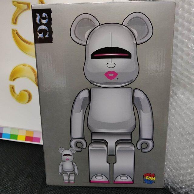 MEDICOM TOY(メディコムトイ)のBE@RBRICK SORAYAMA x 2G SILVER 100%&400% エンタメ/ホビーのフィギュア(その他)の商品写真