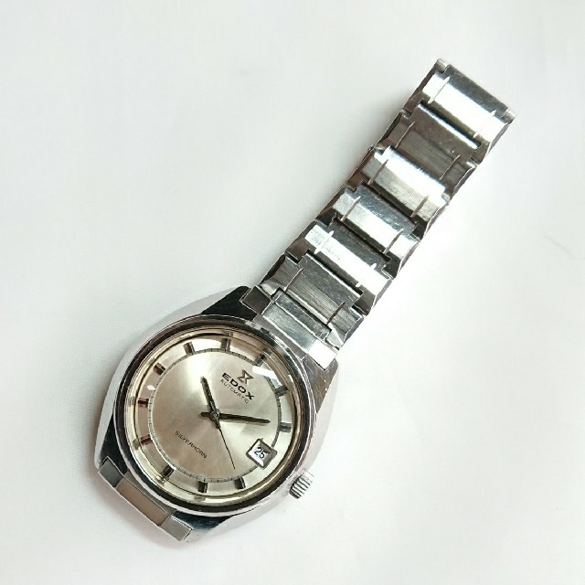 EDOX(エドックス)の【EDOX】エドックスシルバーホーン☆自動巻き☆ヴィンテージ メンズの時計(腕時計(アナログ))の商品写真