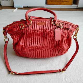 コーチ(COACH)の美品　ギャザード　2wayショルダーバッグ　レザー　F28541 COACH(ショルダーバッグ)