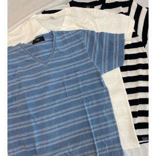アズールバイマウジー(AZUL by moussy)のAZUL Tシャツ三枚セット　Mサイズ　メンズ　2(Tシャツ/カットソー(半袖/袖なし))