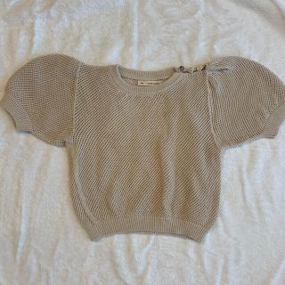 キャラメルベビー&チャイルド(Caramel baby&child )のsoor ploom mimi knit milk 4-5y(Tシャツ/カットソー)