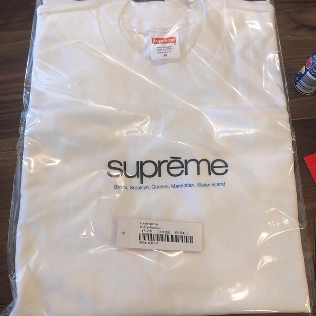 Supreme Five Boroughs Tee White/M 1