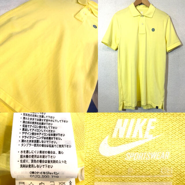 NIKE(ナイキ)のNIKE★ポロシャツ★風車★レプリカ★復刻★70s★ナイキ★イエロー★黄色 メンズのトップス(ポロシャツ)の商品写真