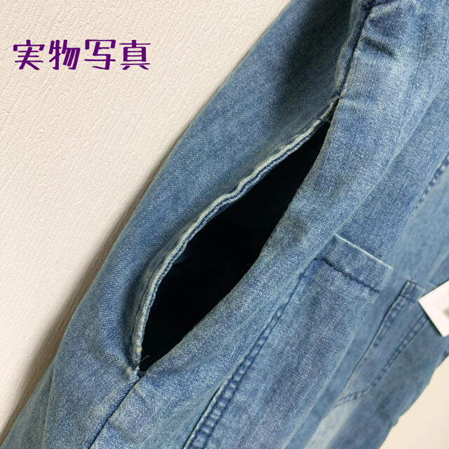 デニムサロペット L オーバーオール 体型カバー オルチャン 韓国 レディースのパンツ(サロペット/オーバーオール)の商品写真