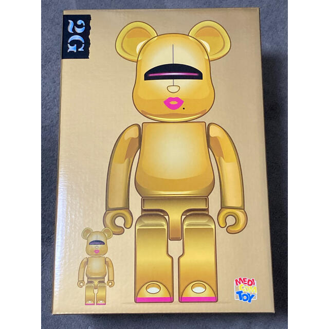 送料無料BE@RBRICK SORAYAMA×2G GOLD Ver.100％&400％