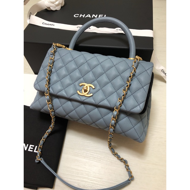 CHANEL(シャネル)のCHANEL シャネル ココハンドル バッグ キャビア 希少カラー レディースのバッグ(ショルダーバッグ)の商品写真