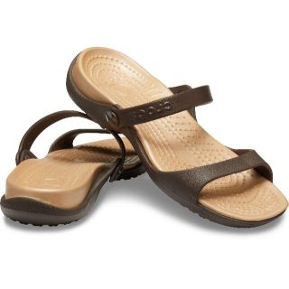 クロックス(crocs)の21cm crocs クロックス クレオ Cleo Espresso Gold(サンダル)