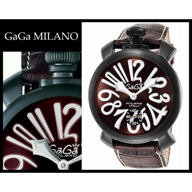 GaGa MILANO(ガガミラノ)の未使用 定価23万 ガガミラノ 5012.04S マヌアーレ 手巻き 腕時計 メンズの時計(腕時計(アナログ))の商品写真